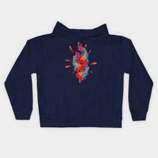 Japanese, goldfish Kids Hoodie